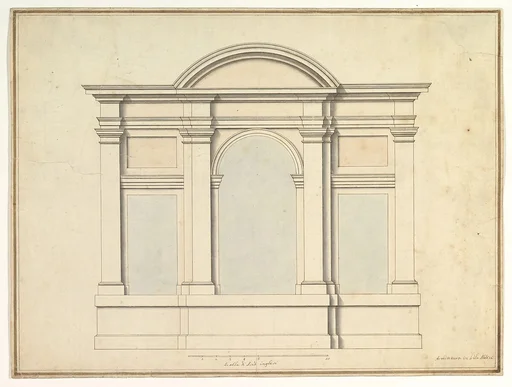 Elevation of Wall Decoration in the Villa Medici