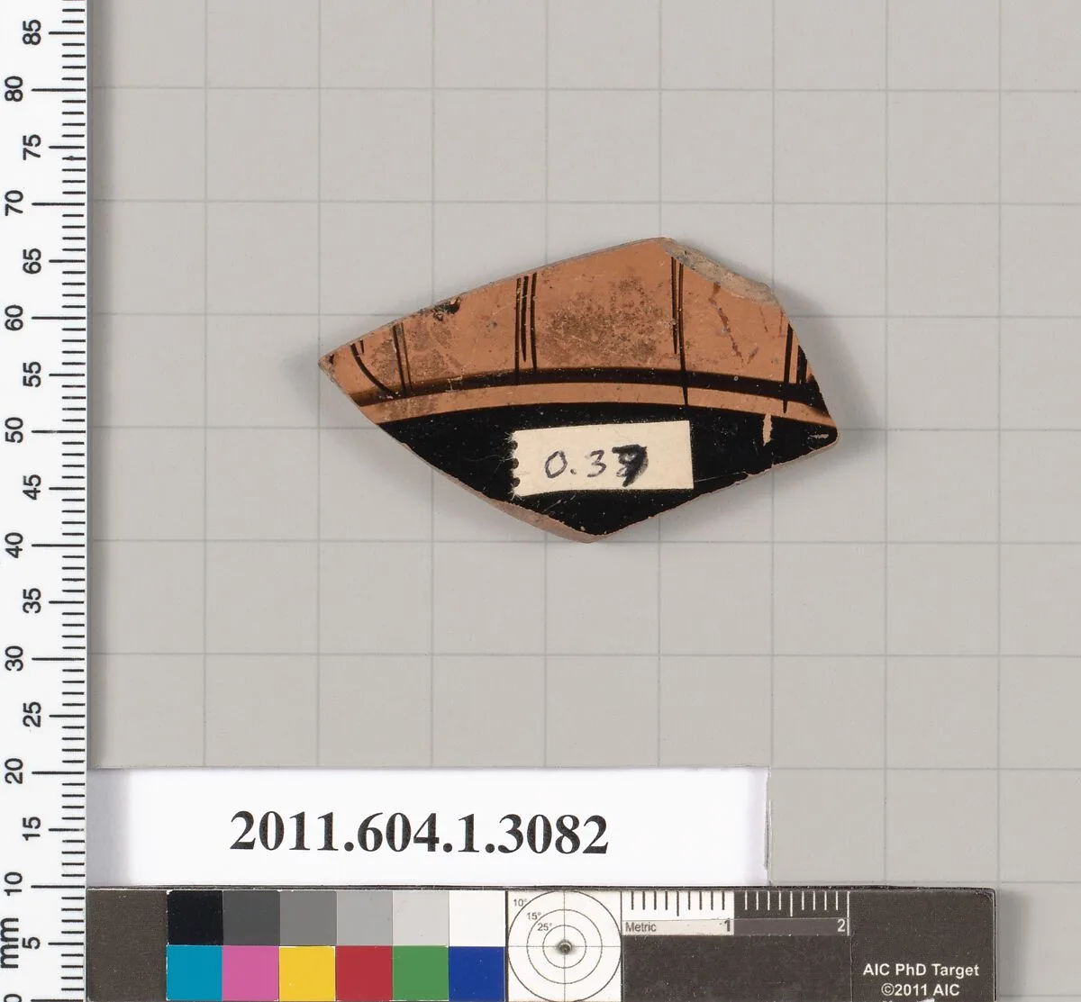 Terracotta fragment of a kylix (drinking cup) — Unknown