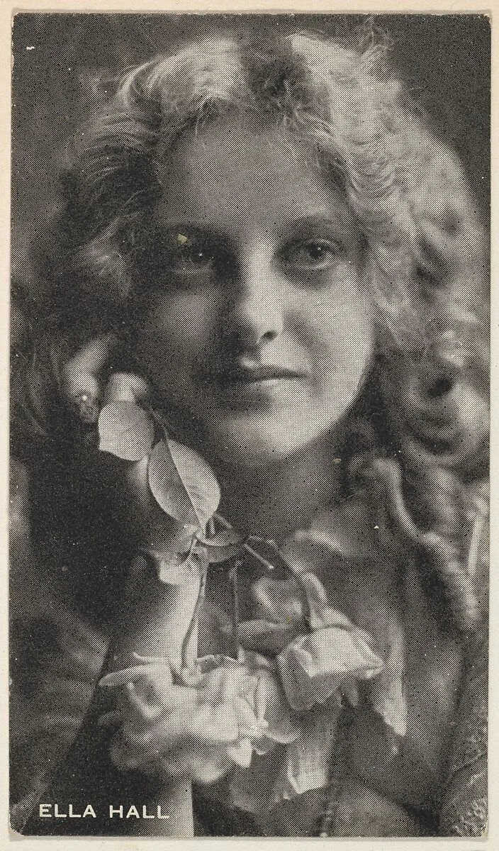 Ella Hall, from the Black and White Movie Stars series (D1), issued by the E. H. Koester Baking Company — E. H. Koester Baking Company, Baltimore