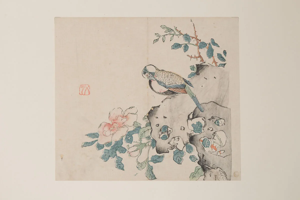 明 十竹齋書畫譜 四開|Leaf from the Ten Bamboo Studio Manual of Painting and Calligraphy — Unknown
