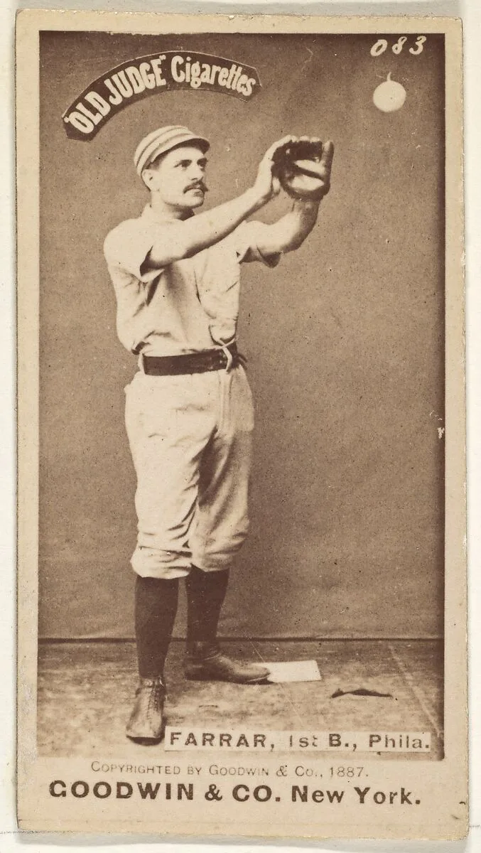 Sidney Douglas Farrar, 1st Base, Philadelphia, from the Old Judge series (N172) for Old Judge Cigarettes — Goodwin & Company