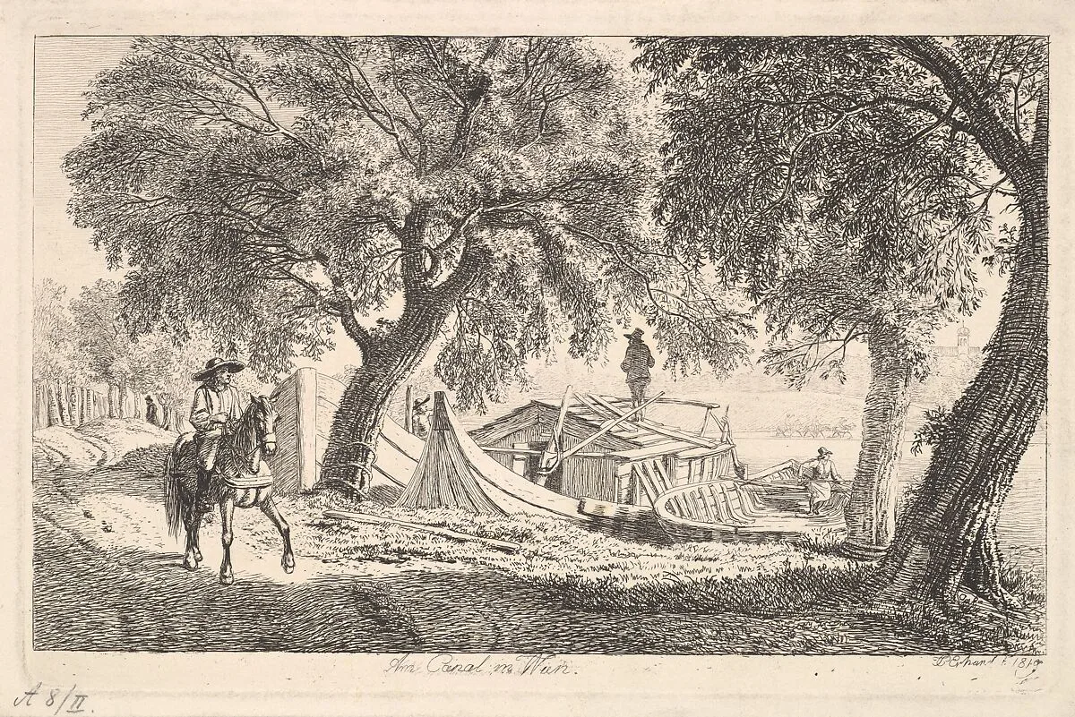 On the Canal in Vienna — Johann Christoph Erhard