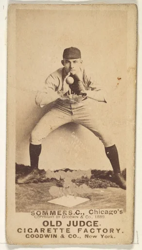 Sommers, Catcher, Chicago, from the Old Judge series (N172) for Old Judge Cigarettes