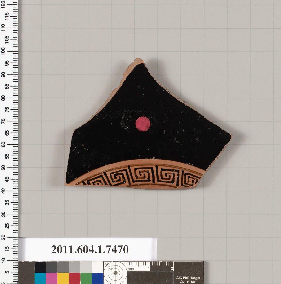 Terracotta fragment of a kylix (drinking cup) — Unknown