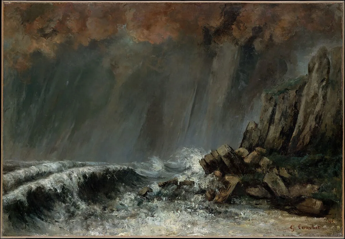 Marine: The Waterspout — Gustave Courbet