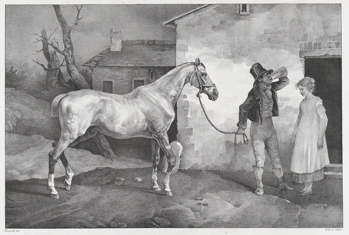Old Horse at an Inn Door — Théodore Gericault