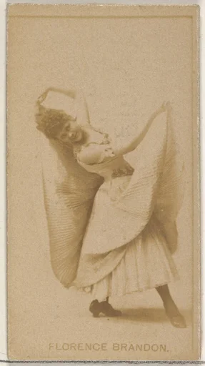 Florence Brandon, from the Actors and Actresses series (N45, Type 8) for Virginia Brights Cigarettes