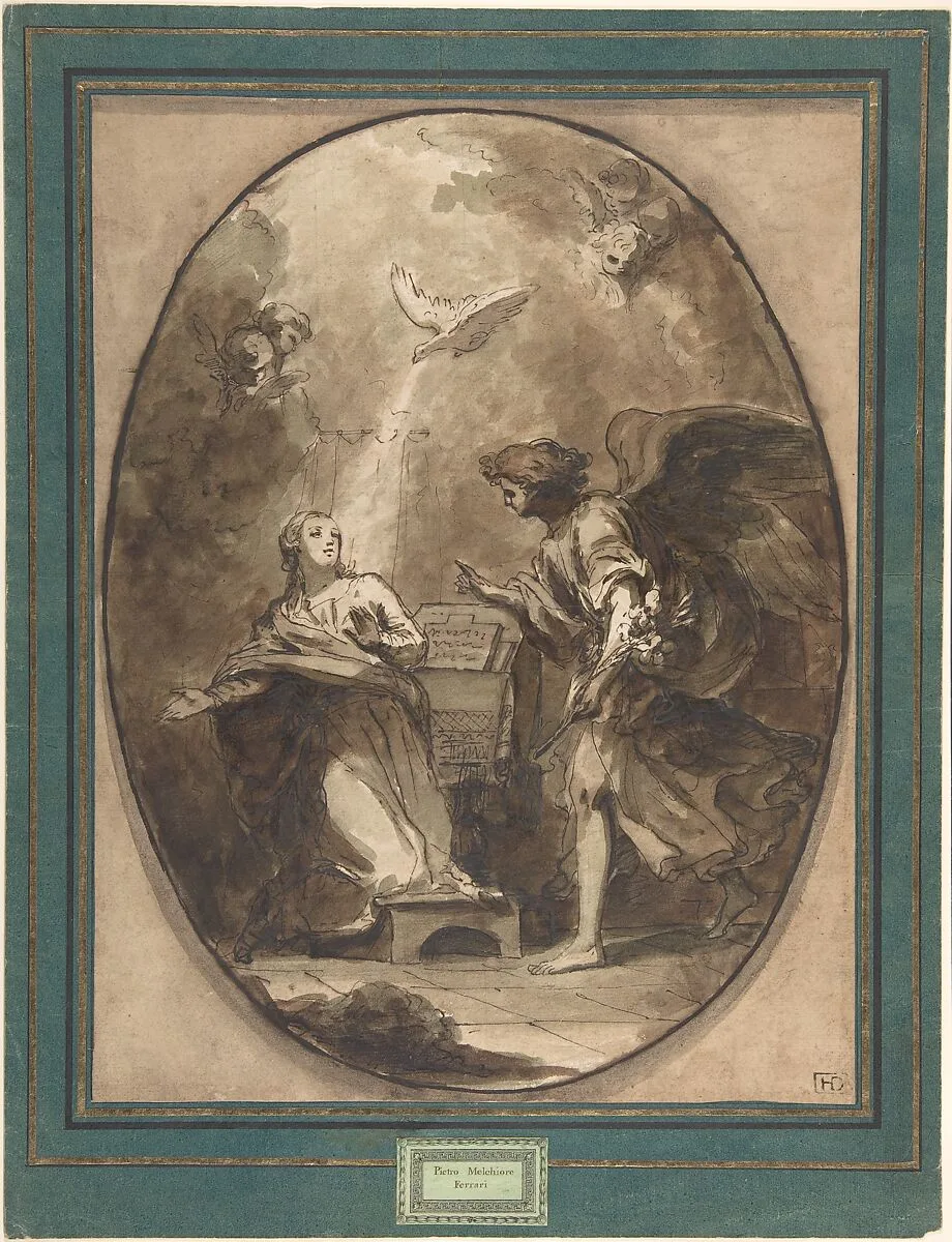 The Annunciation — Pietro Melchiorre Ferrari