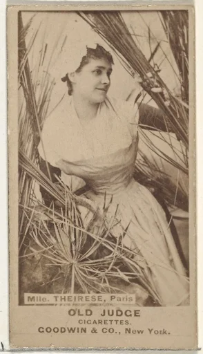Mlle. Theirese, Paris, from the Actors and Actresses series (N171) for Old Judge Cigarettes