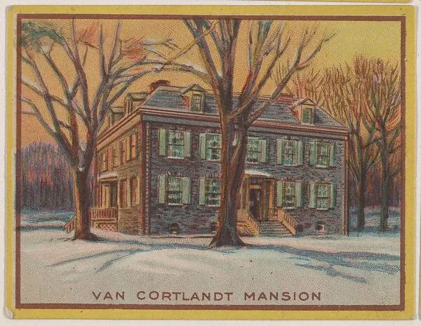 Van Cortlandt Mansion, collector card from the Famous Buildings series (D30), issued by the Weber Baking Company — Weber Baking Company