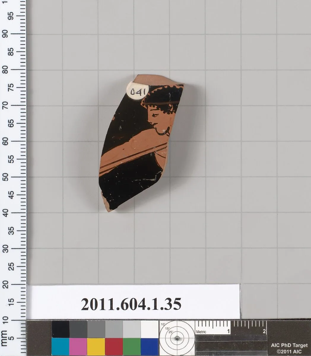 Terracotta fragment of a kylix (drinking cup) — Unknown