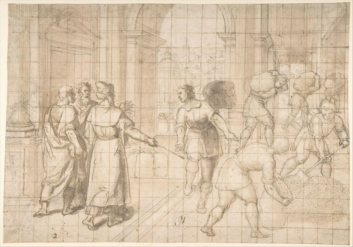 Joseph Storing Grain During the Seven Years of Plenty — Patrizio Cajés