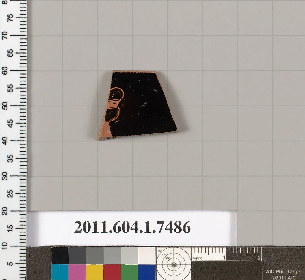 Terracotta rim fragment of a kylix (drinking cup) — Unknown