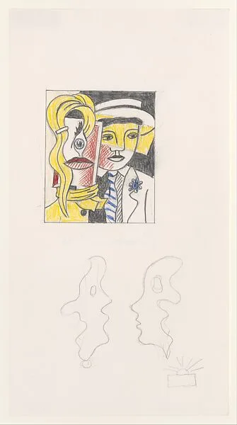 Stepping Out and The Conversation (Studies) — Roy Lichtenstein