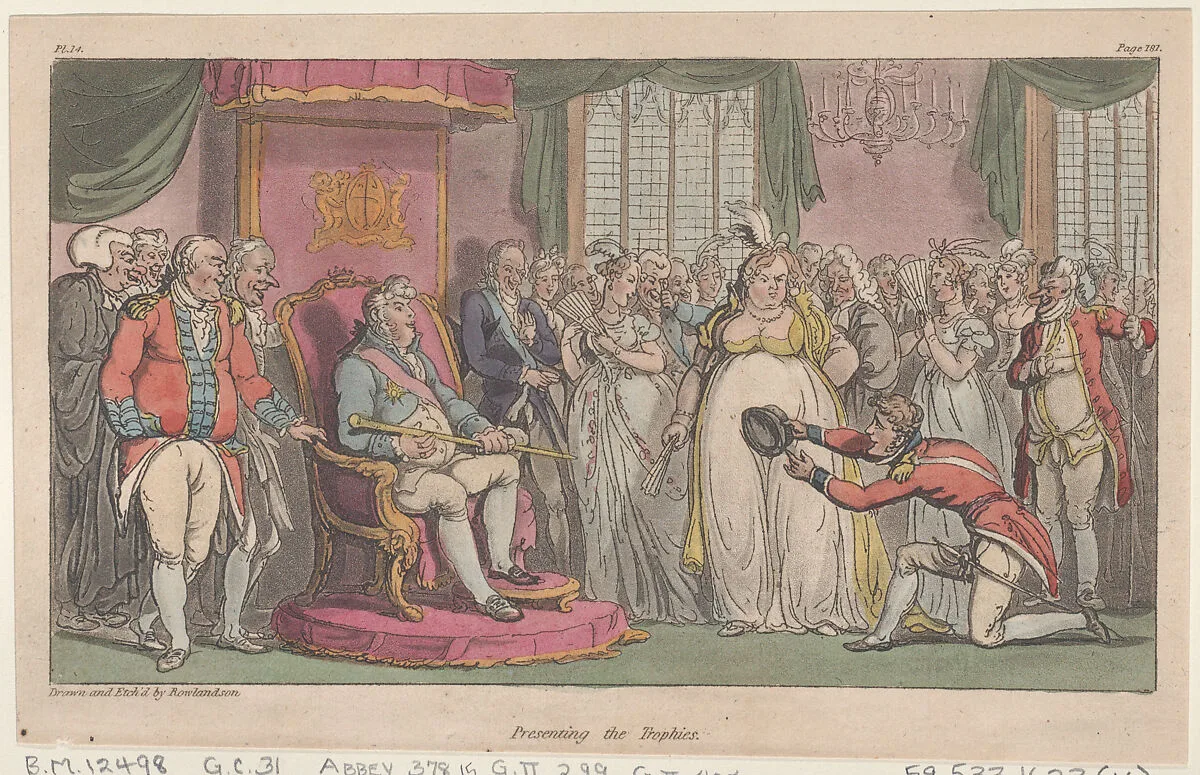 Presenting the Trophies — Thomas Rowlandson|Patrick Martin & Co
