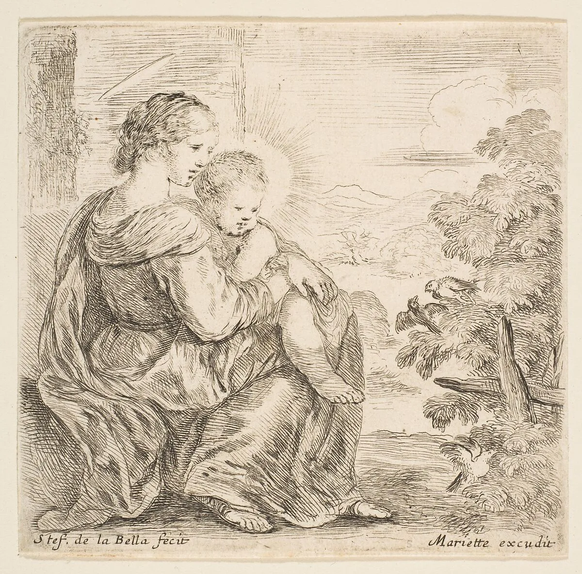 Virgin and Christ Child — Stefano della Bella|Pierre Mariette