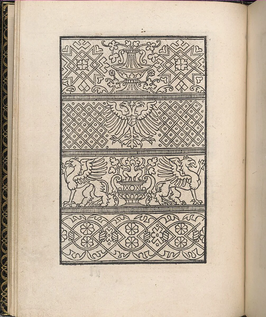 Page from Ein new kunstlich Modelbuch...(Page 5v) — Peter Quentel