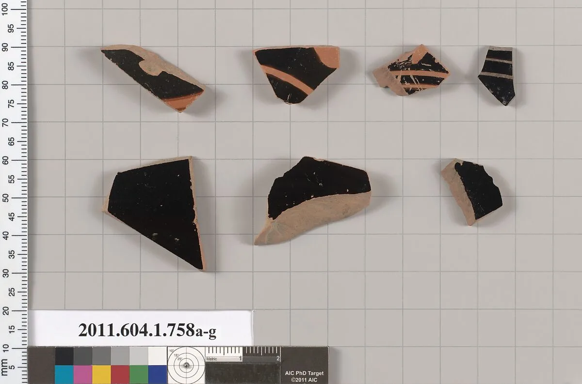 Terracotta fragments of kylikes (drinking cups) — Unknown