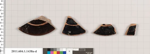 Terracotta fragments of kylikes (drinking cups)