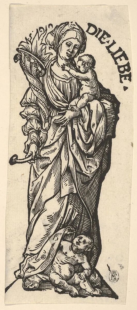 Charity (Die Liebe), from "The Seven Virtues" — Hans Burgkmair