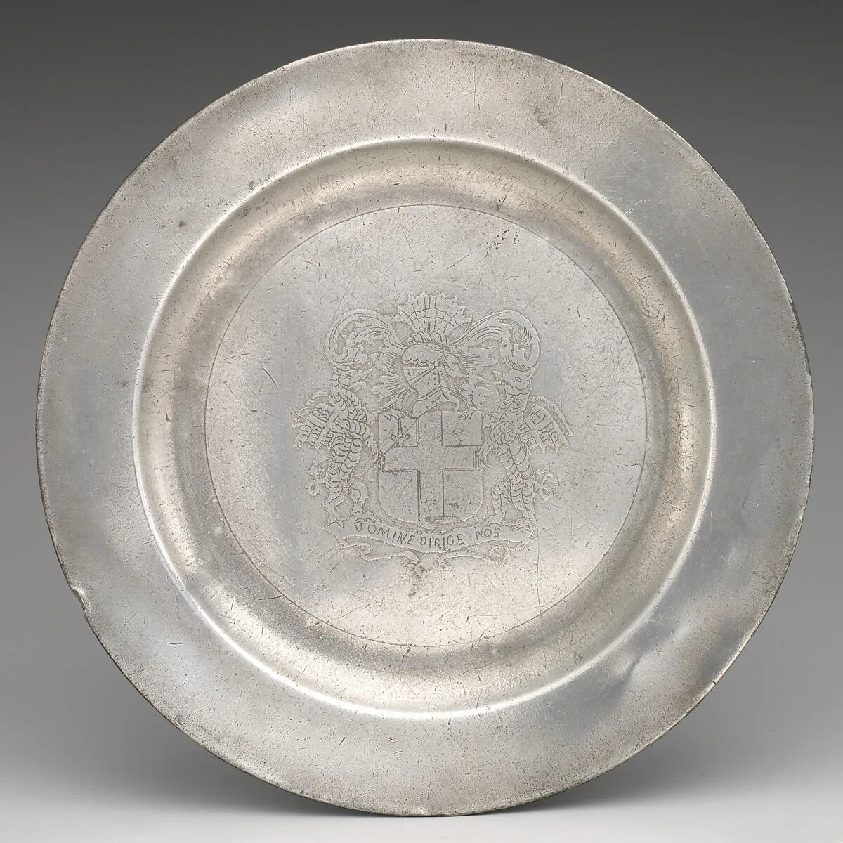 Plate with the arms of the City of London — John Duncombe