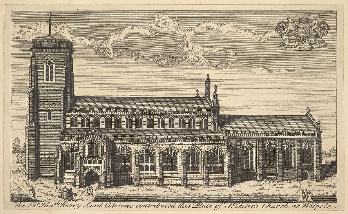 St. Peter's Church at Walpole, Norfolk — Anonymous, British, 18th century