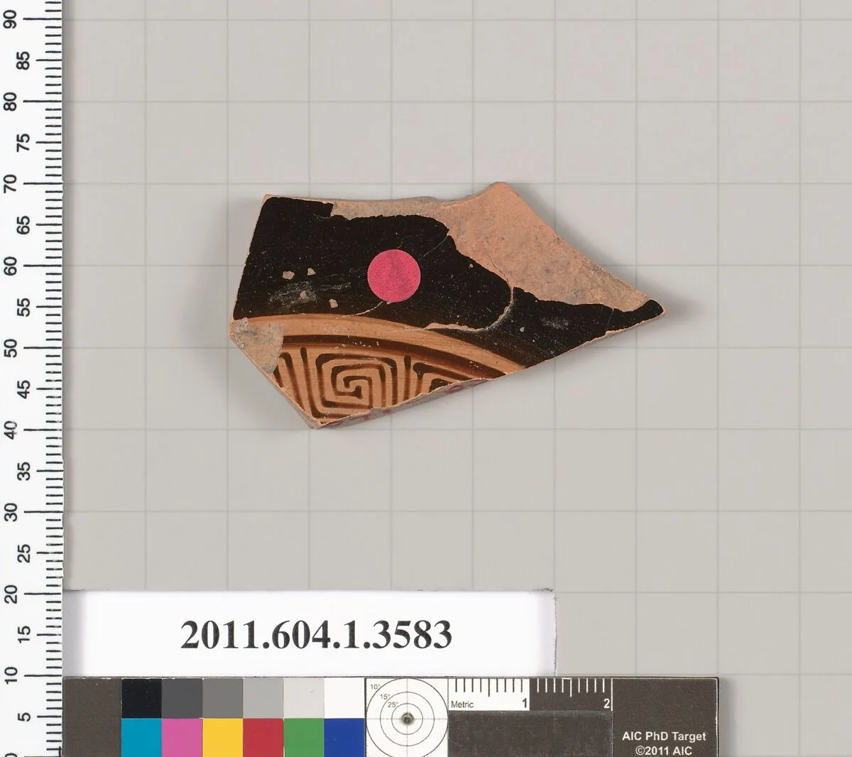 Terracotta fragment of a kylix (drinking cup) — Unknown