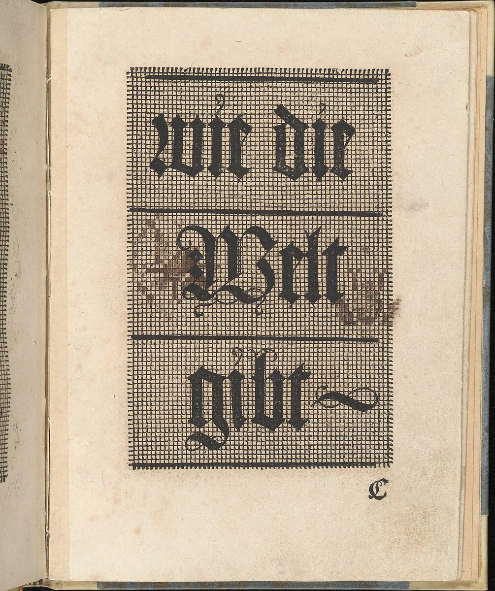 Ein ney Furmbüchlein, Page 7, recto — Johann Schönsperger the Younger
