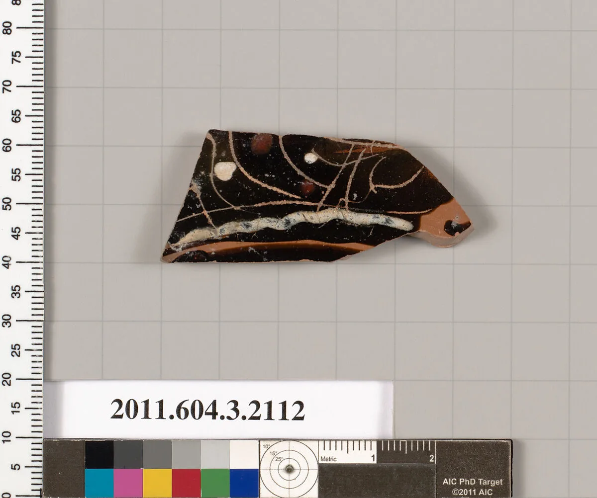Terracotta fragment of a kylix (drinking cup) — Unknown