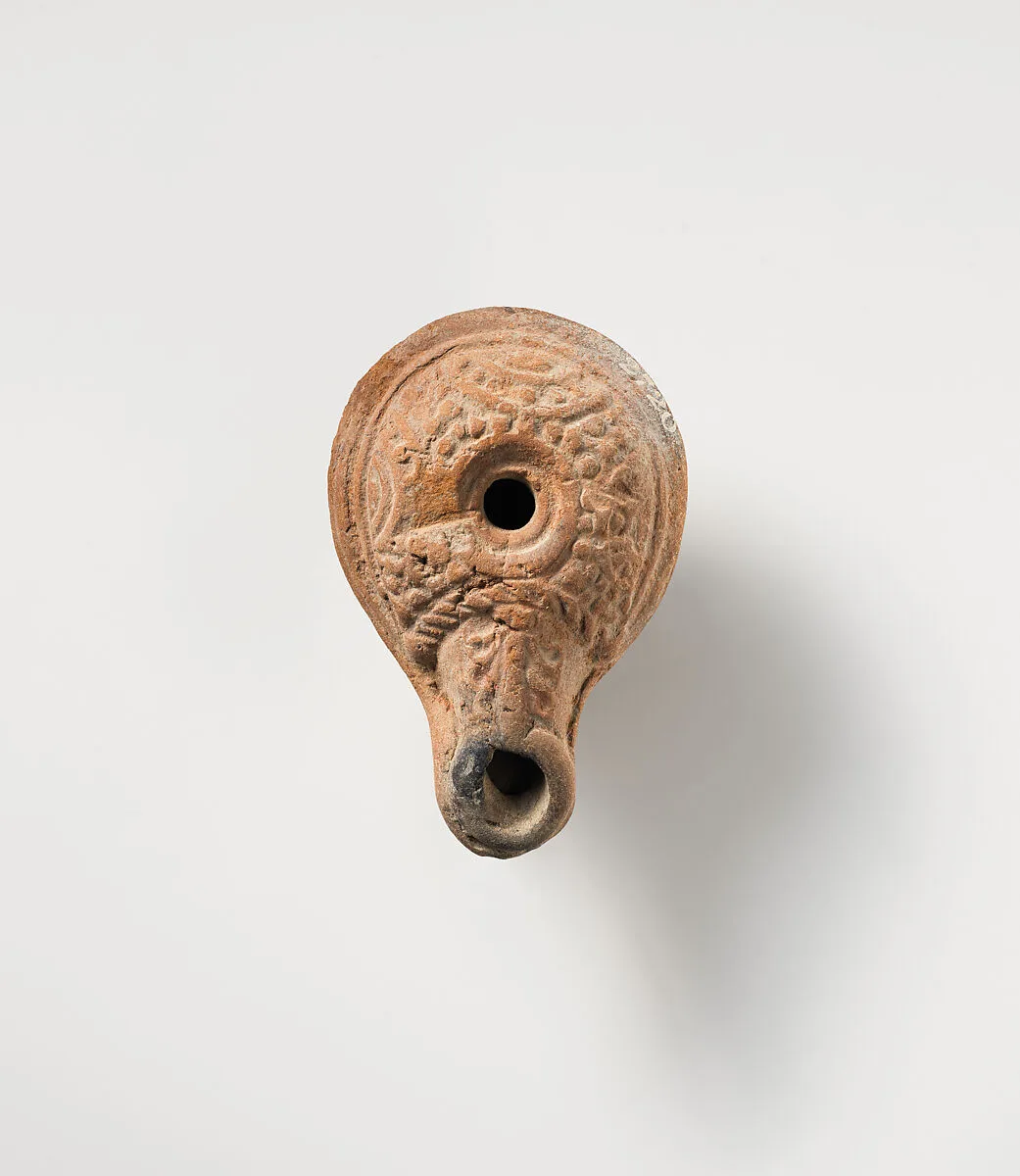 Terracotta oil lamp — Unknown