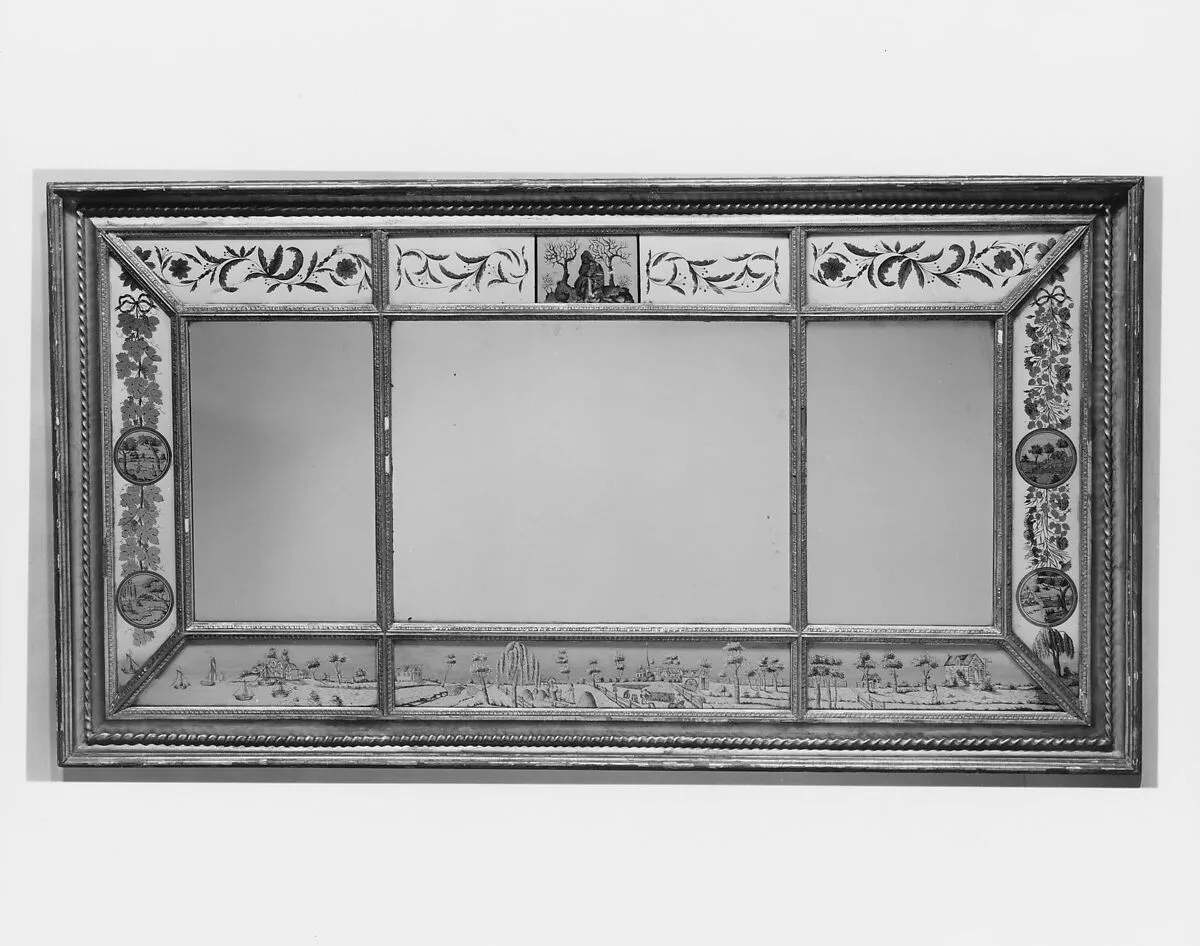 Overmantel Looking Glass — Unknown