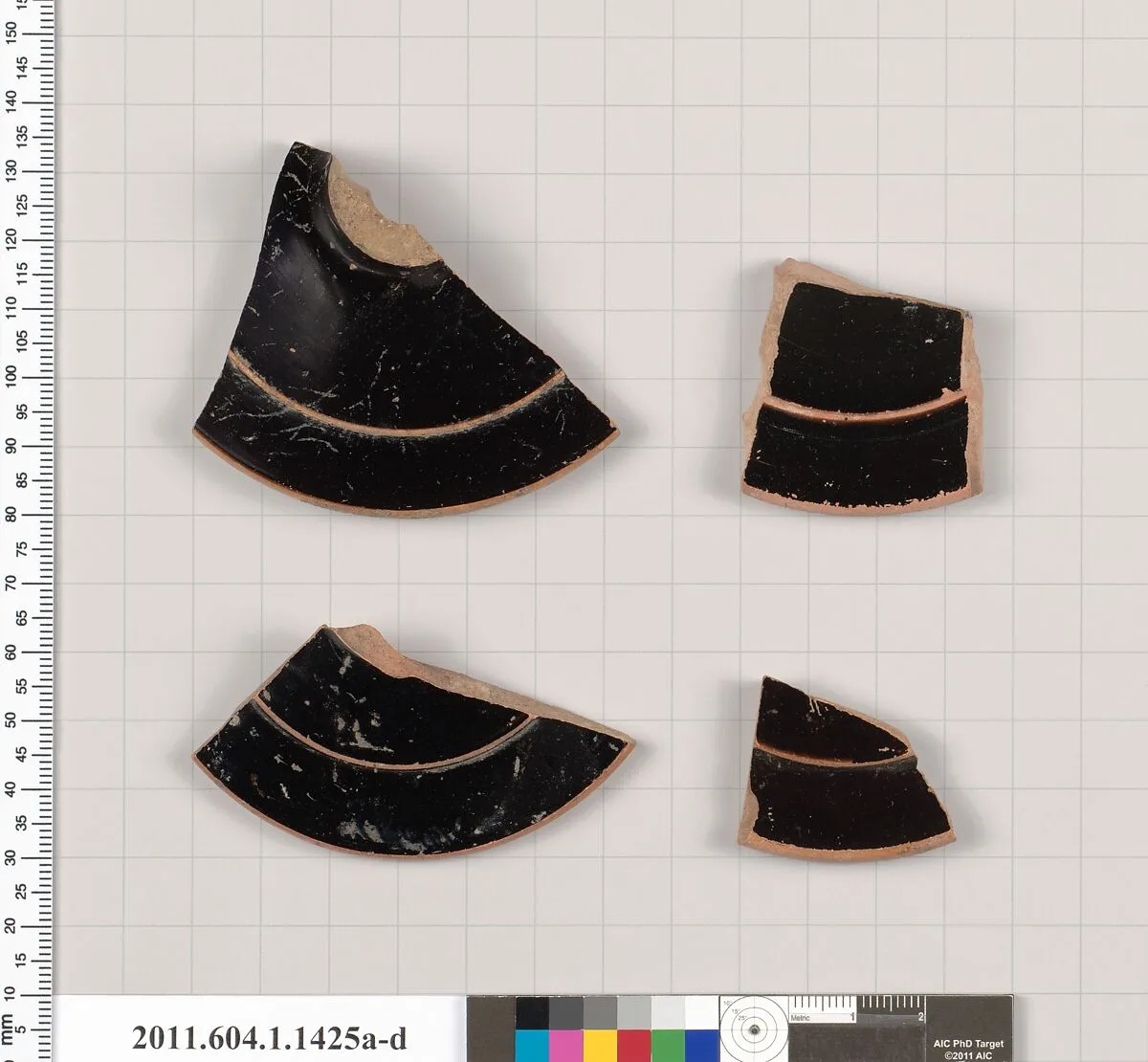 Terracotta fragments of kylikes (drinking cups) — Unknown