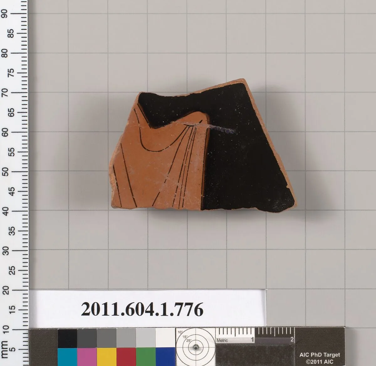 Terracotta fragment of a kylix (drinking cup) — Unknown