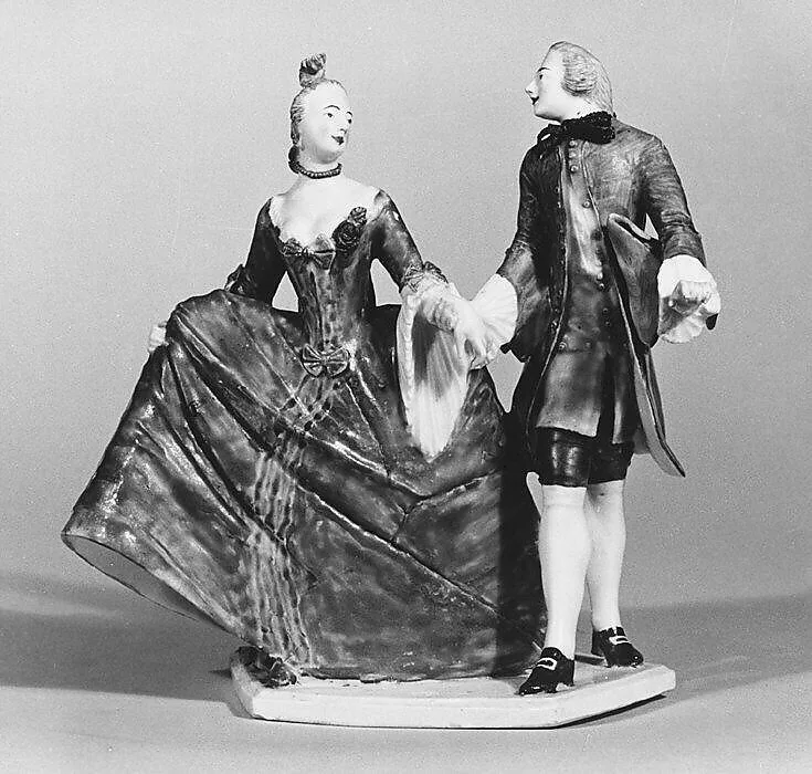 Crinoline lady with cavalier — Johann Paul Rupert Härtl