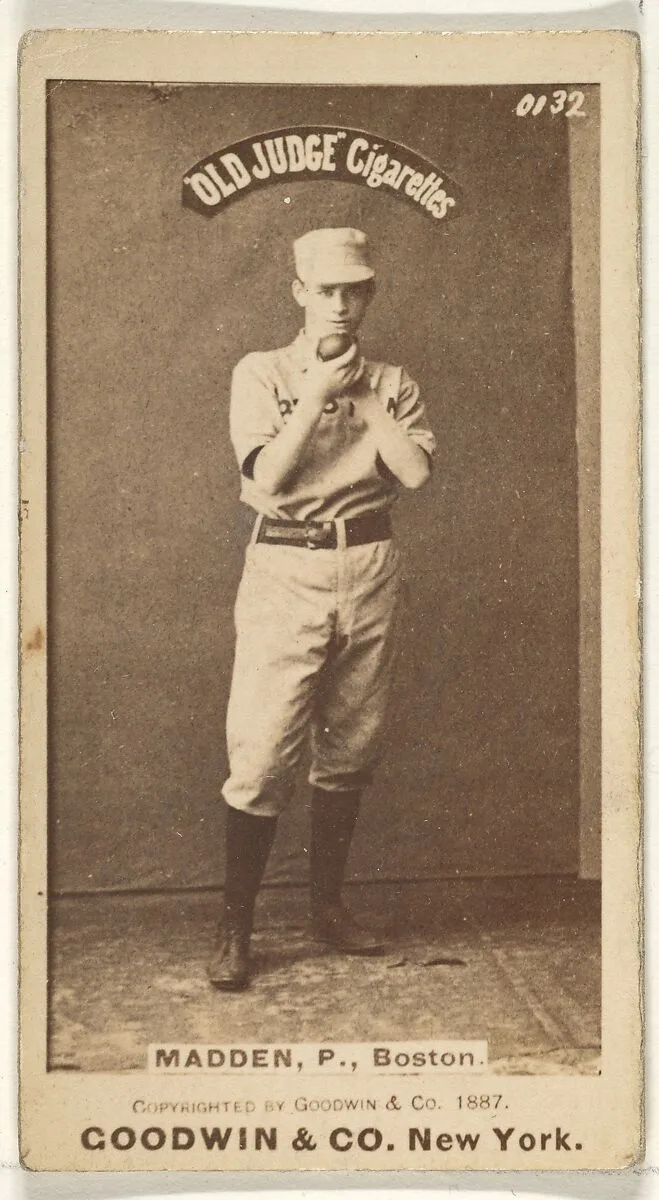 Madden, Pitcher, Boston, from the Old Judge series (N172) for Old Judge Cigarettes — Goodwin & Company