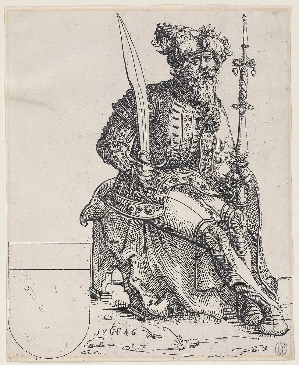 Maximilian I, from Herberstain, Rerum Moscoviticarum Commentarii — Augustin Hirschvogel