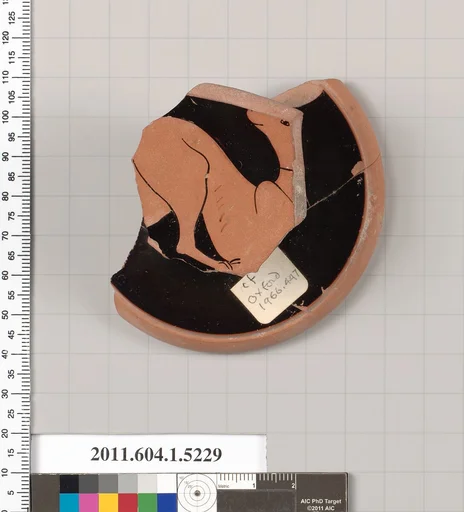 Terracotta fragment of a kylix (drinking cup)