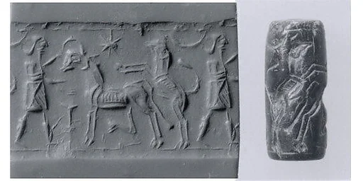 Cylinder seal with animal husbandry scene