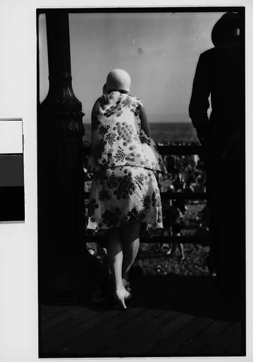 [Man and Woman on Coney Island Boardwalk, From Behind, Coney Island, New York]