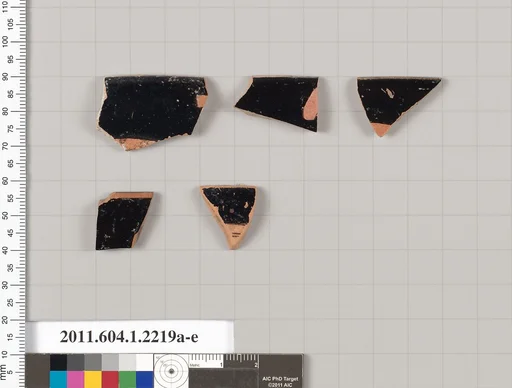 Terracotta rim fragments of kylikes (drinking cups)