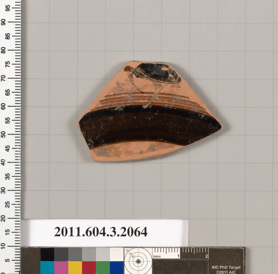Terracotta fragment of a kylix (drinking cup) — Unknown