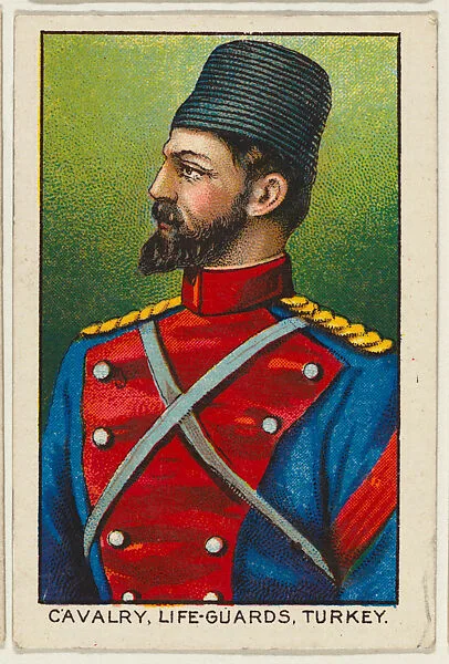Cavalry, Life Guards, Turkey, from the Military series (T79) issued by the American Tobacco Company — American Tobacco Company