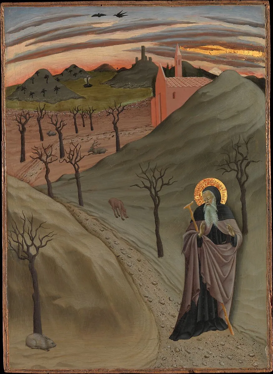 Saint Anthony the Abbot in the Wilderness — Osservanza Master