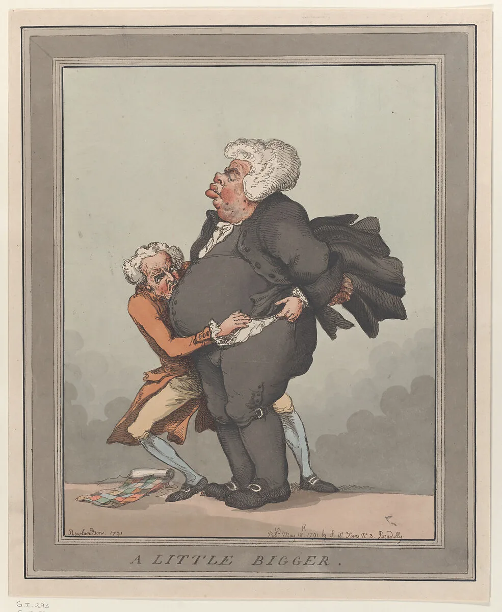 A Little Bigger — Thomas Rowlandson|S. W. Fores