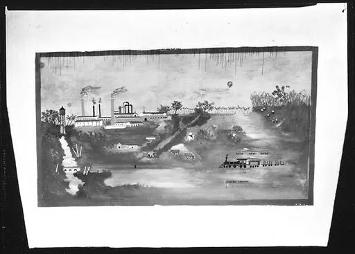 [Wall Painting of Sugar Mill and Plantation, Havana]