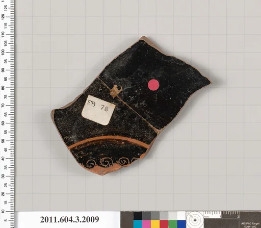 Terracotta fragment of a kylix (drinking cup)