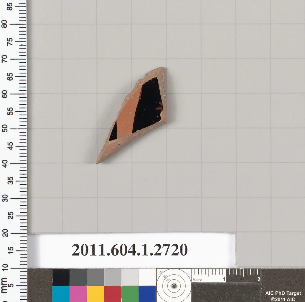 Terracotta fragment of a kylix (drinking cup) — Unknown