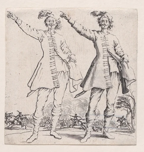 Le Turc vu de Face, Levant le Bras Droit (Front View of the Turk, Raising his Right Arm), from Varie Figure (Various Figures)