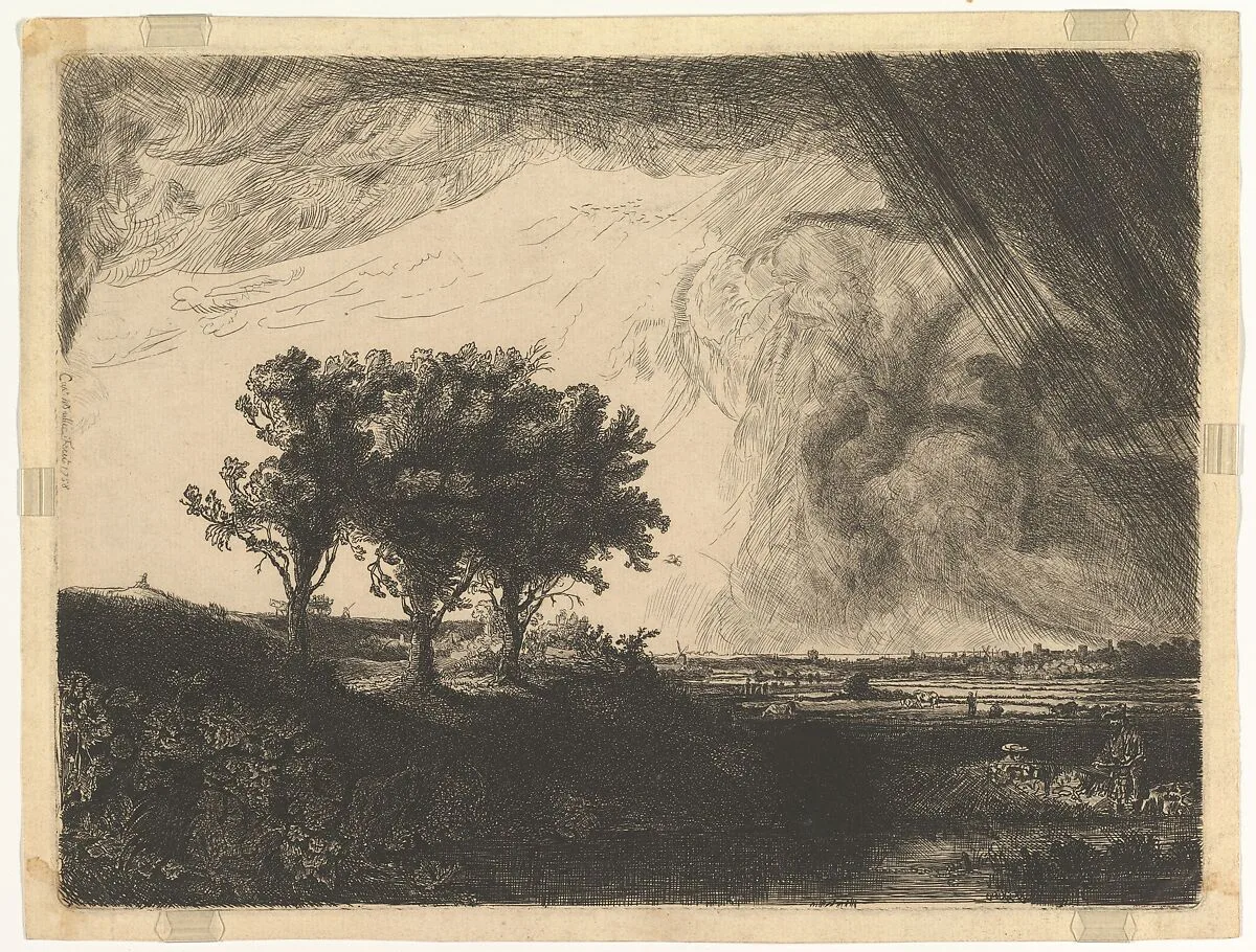 The Three Trees, after Rembrandt — Captain William E. Baillie|Rembrandt (Rembrandt van Rijn)