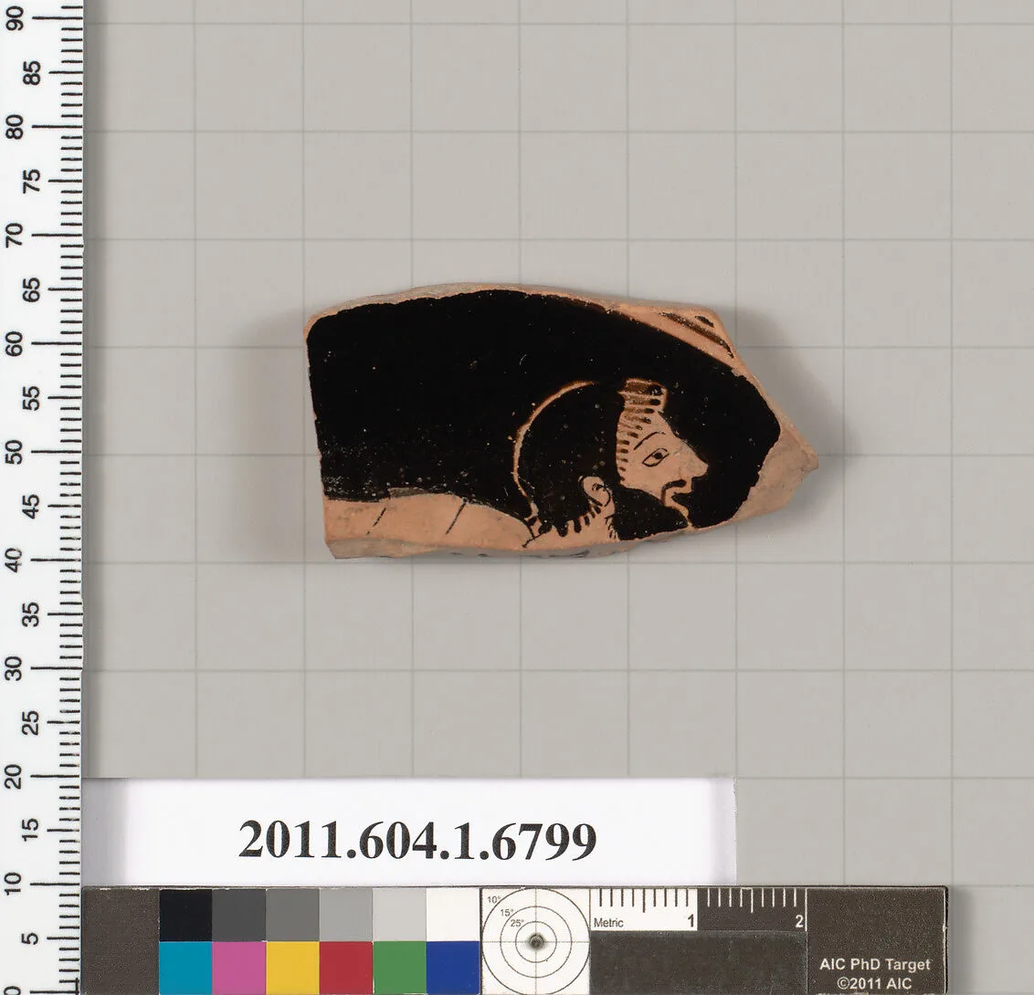 Terracotta fragment of a kylix (drinking cup) — Unknown
